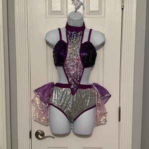 Glamour Purple and Silver Sequin Costume